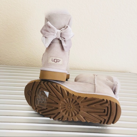 UGG Mini Bailey Bow II Velvet Ribbon Boot NIB - Picture 5 of 8